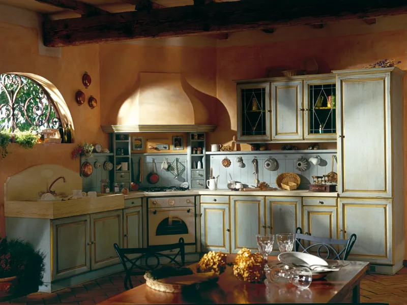 Cucine rustiche country