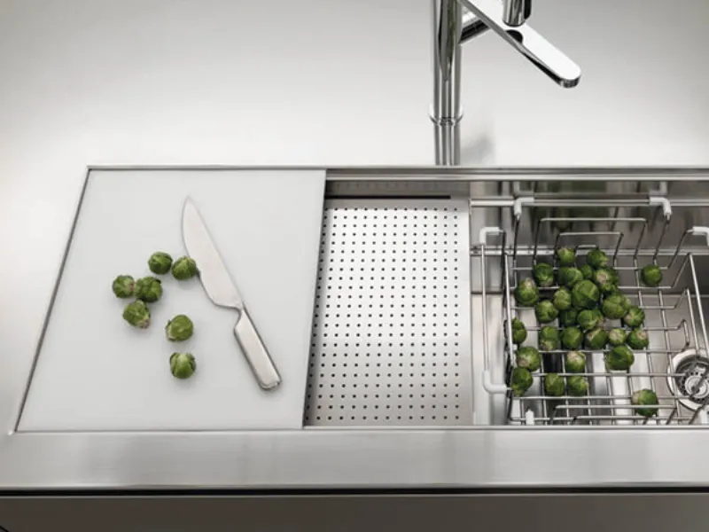 piano cucina acciaio