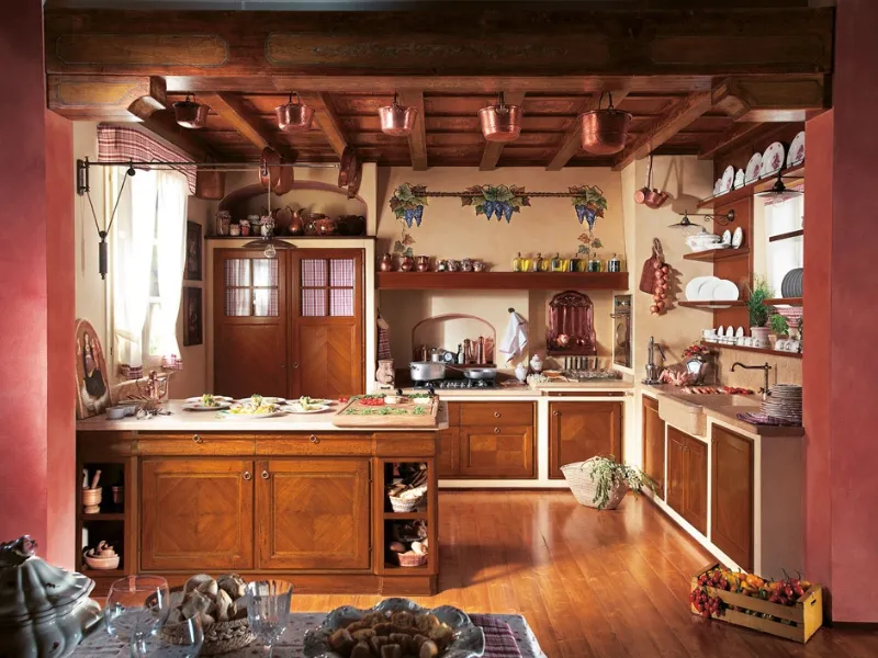 Cucina finta muratura