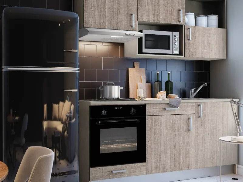 Una delle cucine Leroy Merlin a moduli fissi