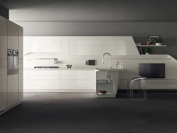 Cucina moderna bianca