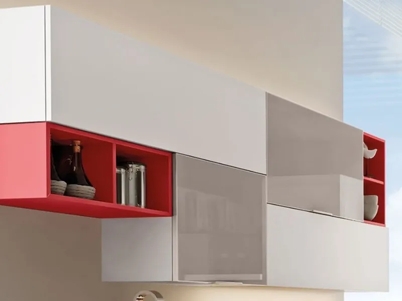 Moduli con scaffalature - Cucina Swing di Lube