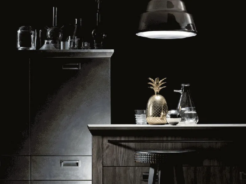 Cucina moderna dallo spirito vintage