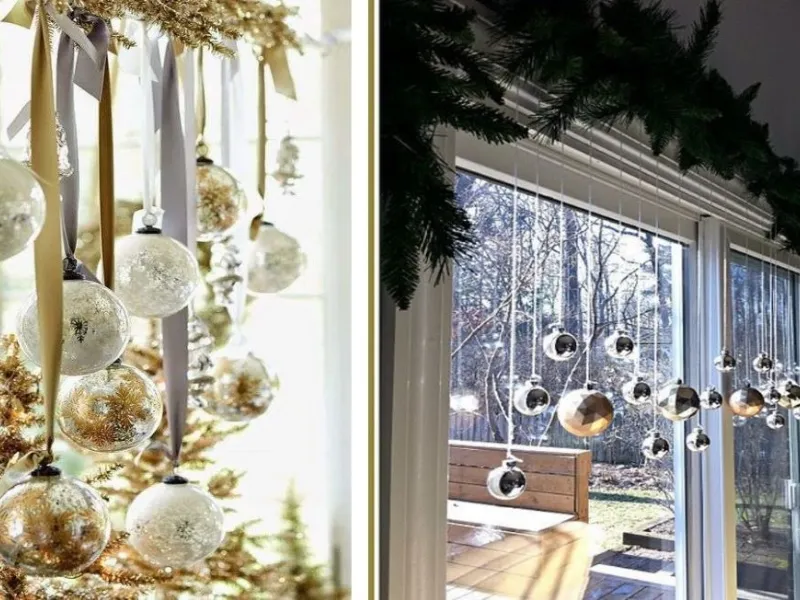 Decorazioni natalizie da appendere, anche per le finestre