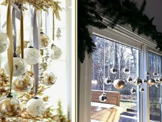 Decorazioni natalizie da appendere, anche per le finestre