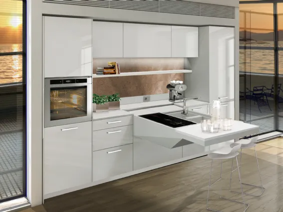 cucina a scomparsa board di snaidero