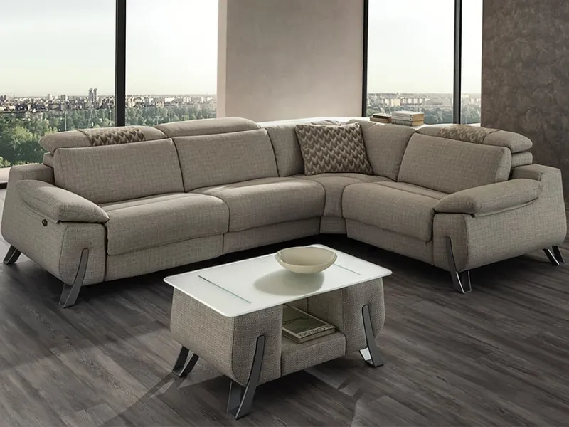 Divano moderno design Dubai con tavolino coordinato