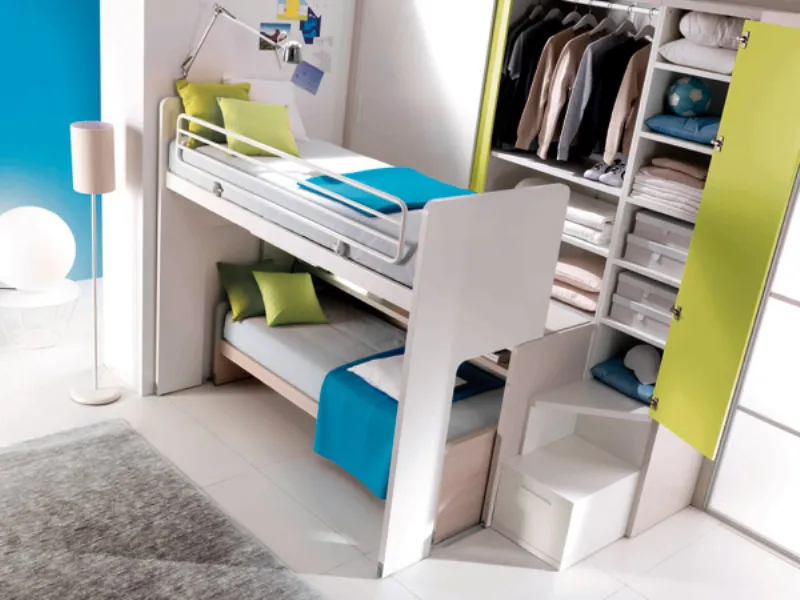 cameretta con letti a castello Doimo Cityline