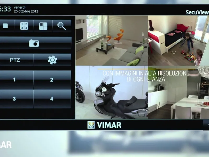 Un esempio del sistema domotico vimar in ambiente domestico