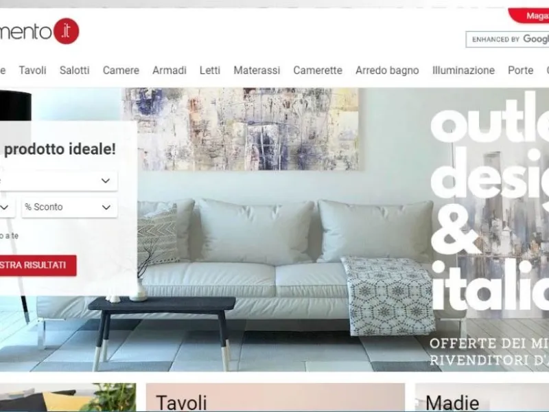 outletq2w6e0r4t8z.digital è l'outlet di mobili online più grande d'Italia