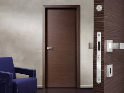 Collezione Exit, modello di porta con finitura Noce Moro di Ferrero Legno