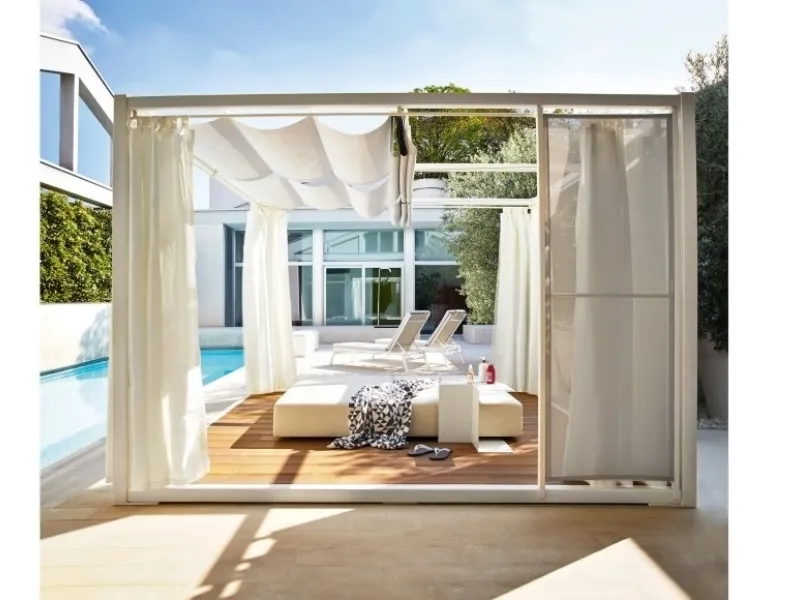 gazebo con tende