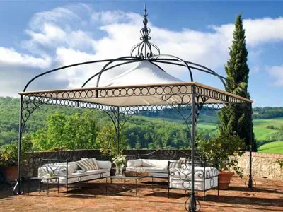 gazebo ferro battuto