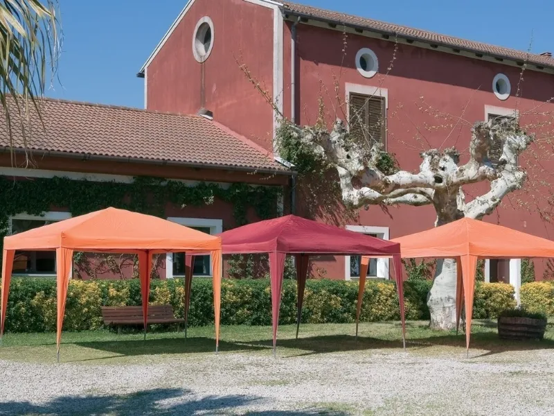 Gazebo ripiegato