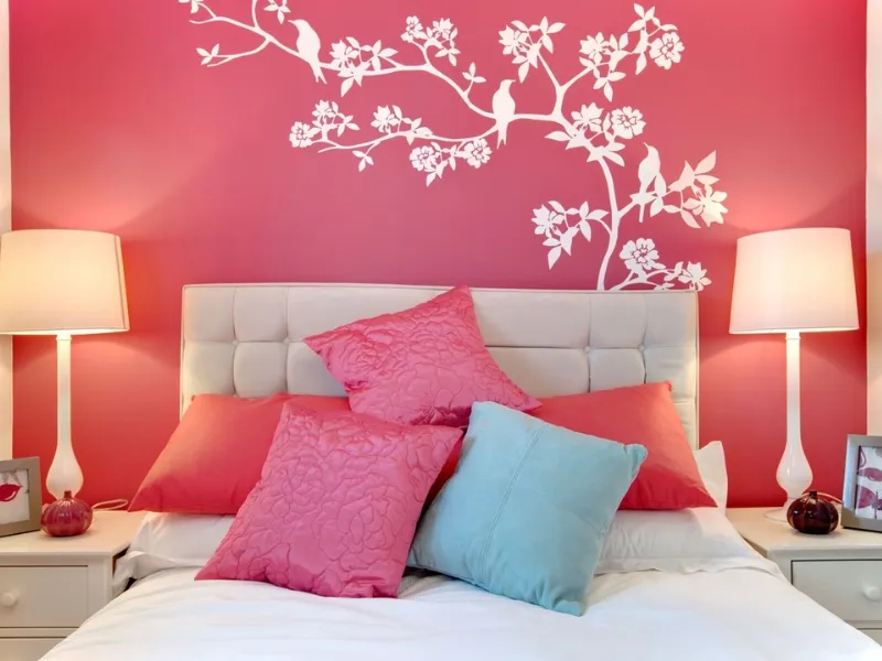 stencil camera da letto matrimoniale