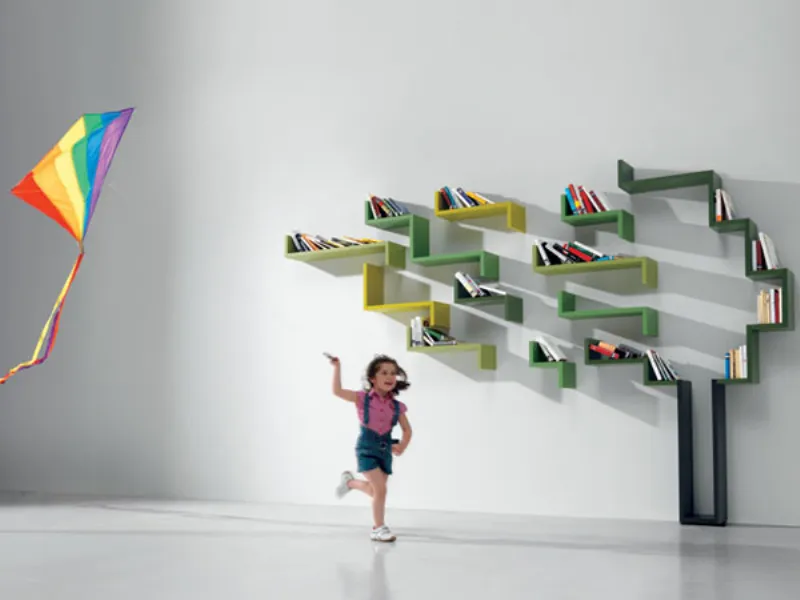 Libreria a forma di albero