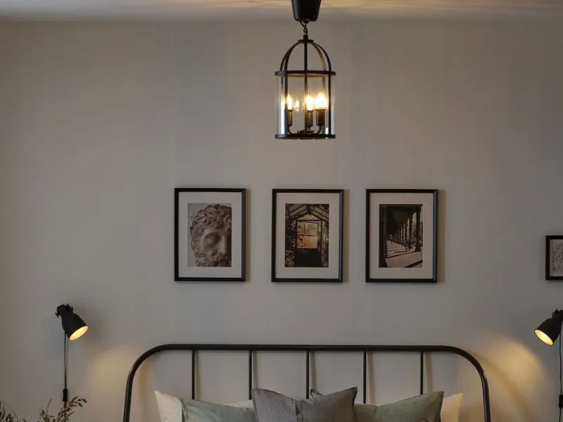 Lampadario in metallo e vetro Galjon Ikea
