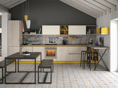 Una composizione riconducibile alla collezione Tablet di Creo Kitchens.