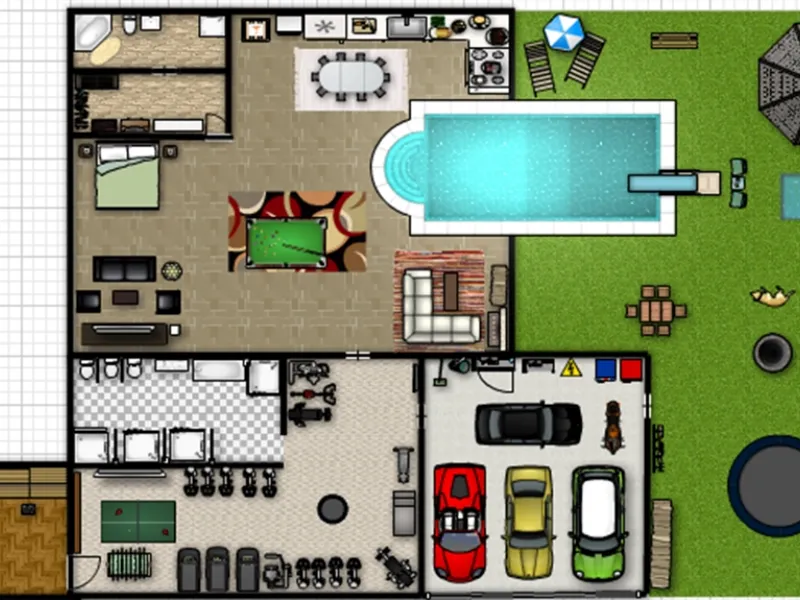 Piantina casa disegnata con Floor Planner
