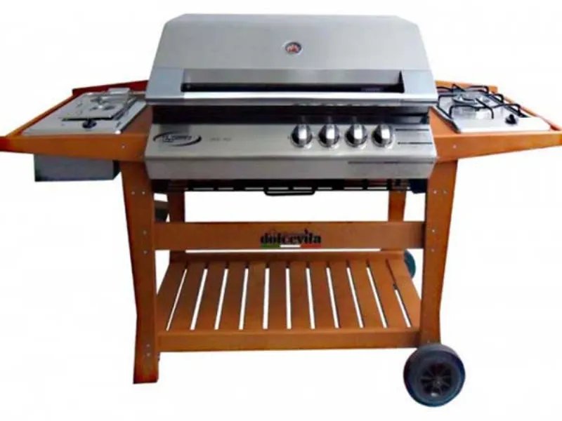 Barbecue con pietra lavica
