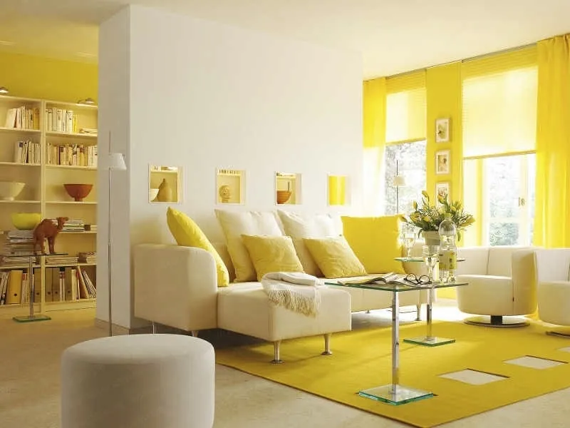 L'arredamento caratterizzato dal giallo