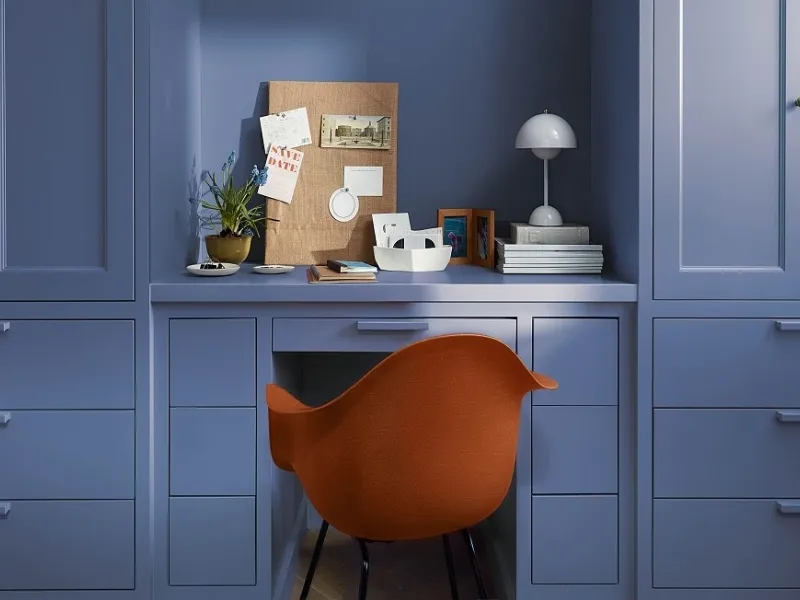 Il Blue Nova Benjamin Moore esalta pareti e mobili