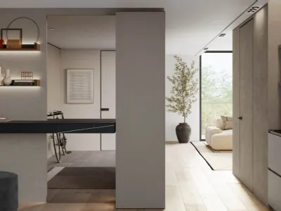 Birex - Gola Up Comp.6: mobile da ingresso con specchio