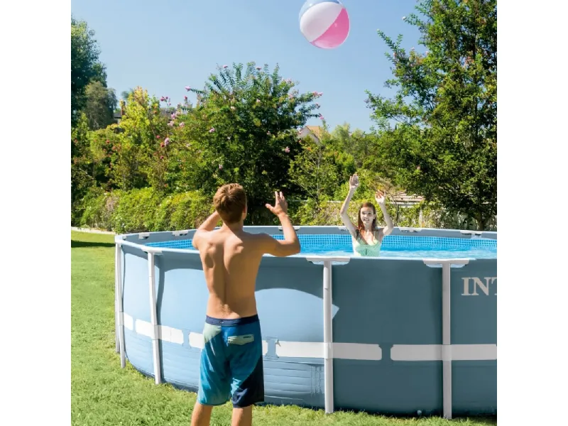 Intex 28728 Prisma autoportante con pompa filtro e scaletta