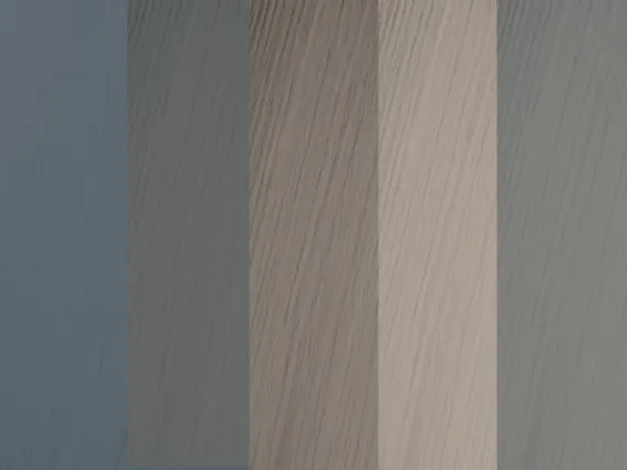 I nuovi 5 colori scelti da Pivato per le porte in legno laccato opaco (da sinistra a destra: Ardesia, Basalto, Canapa, Cashmere, Salvia)