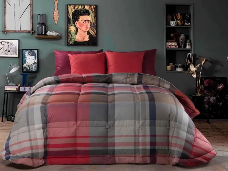 Trapunta con fantasia tartan