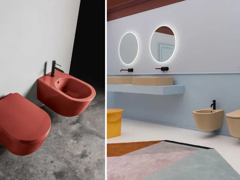 Sanitari della collezione Eva di AXA Ceramica