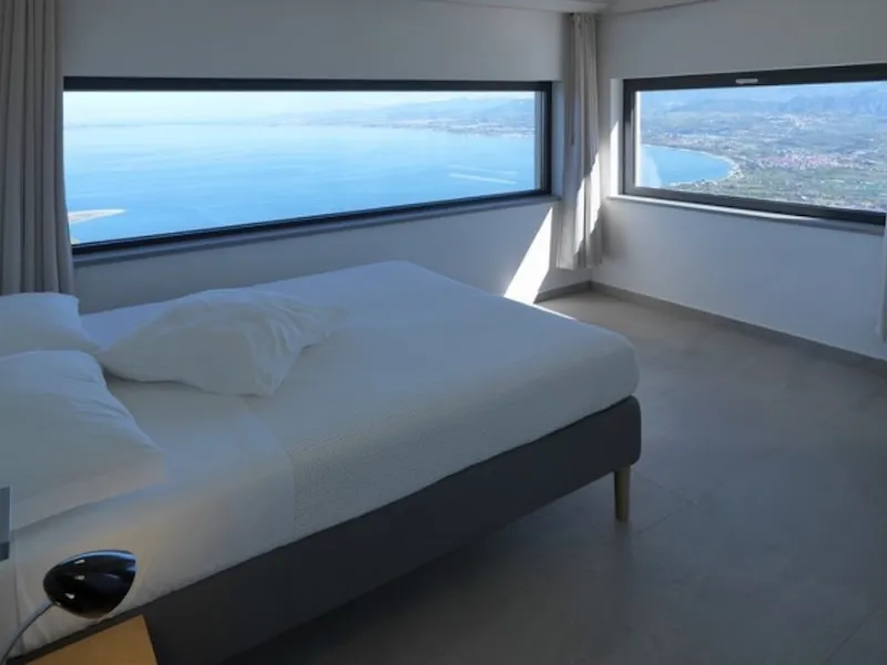 I serramenti Schüco nella camera da letto