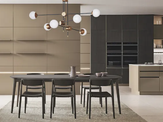 Veneta cucine, Iconica Cappuccino Frassino Scuro