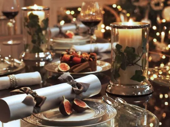 Mise en place di Natale con stile