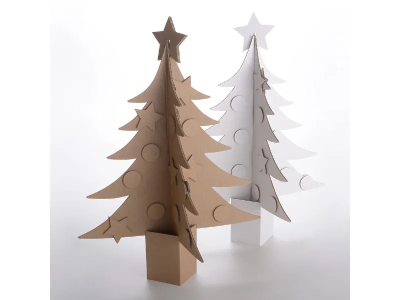 albero di Natale in cartone