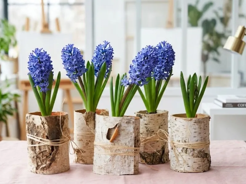 Centrotavola con fiori fai da te