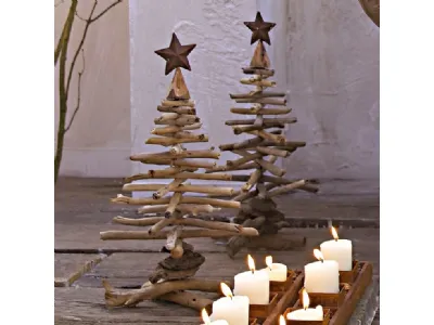 albero di Natale in legno