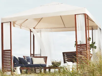 Ikea gazebo in legno