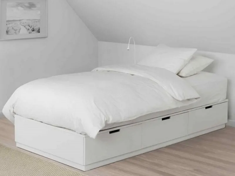 Letti singoli con contenitore Ikea 