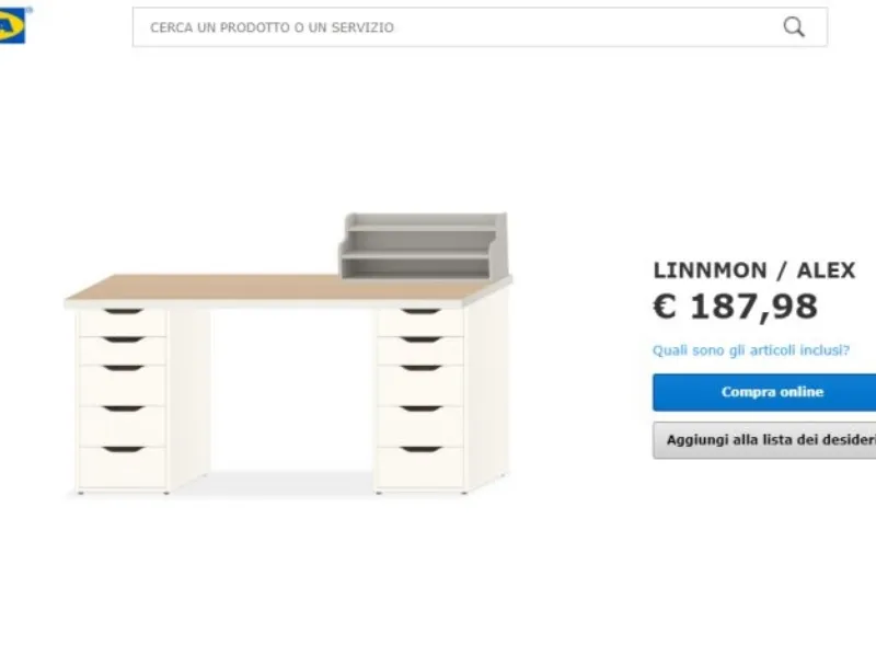 Planner scrivanie Ikea