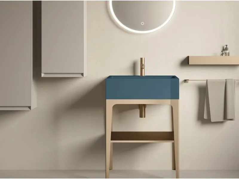 Il lavabo in ceramica Calameo by Colavene