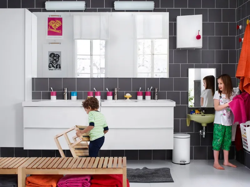 Particolare bagno Ikea