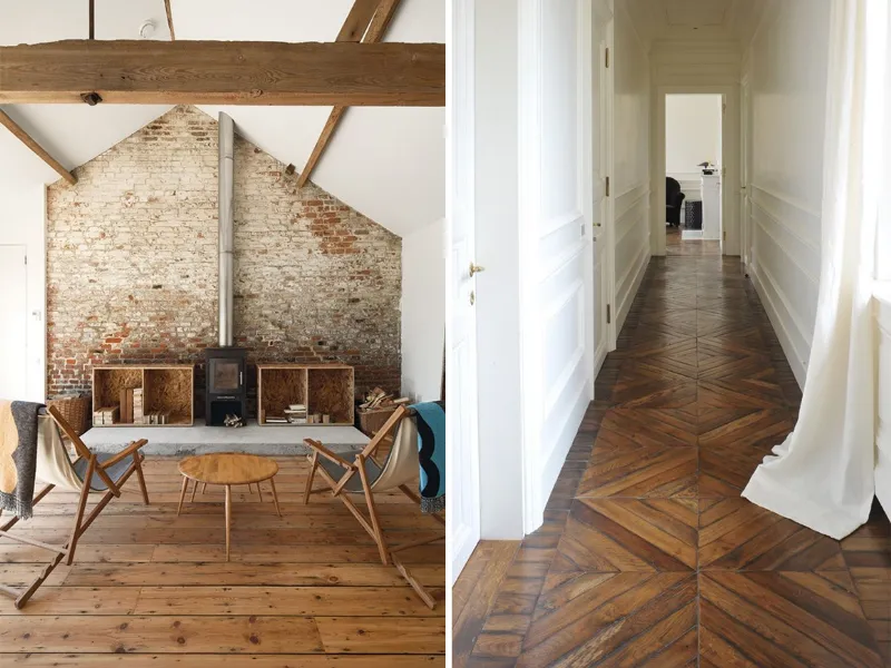 Un parquet recuperato aumenta il pregio di ogni ambiente