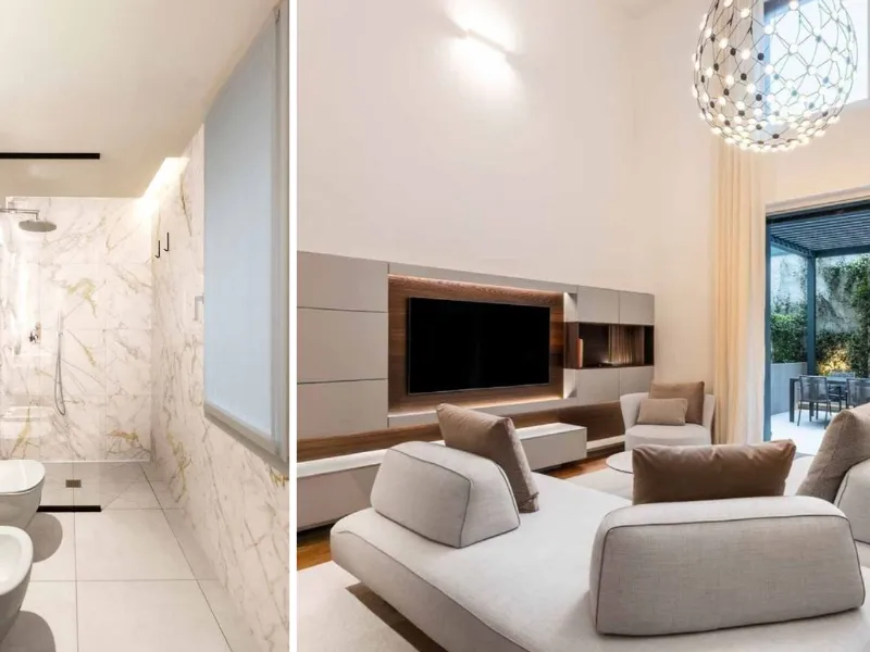 La villa urbana contemporanea costruisce la sua identità con un'eleganza essenziale