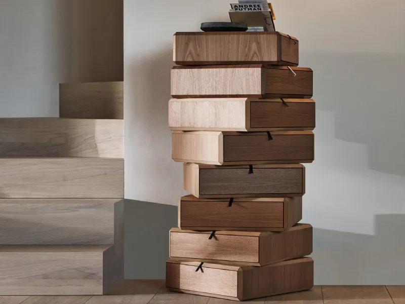 Cassettiera contemporary design Teorema di Molteni