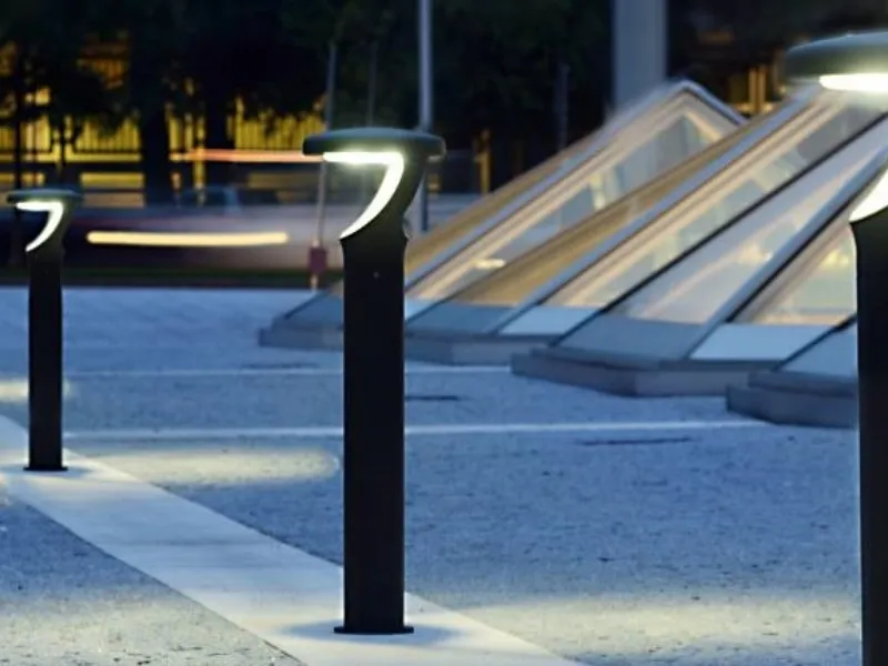 Illuminazione moderna da giardino a led