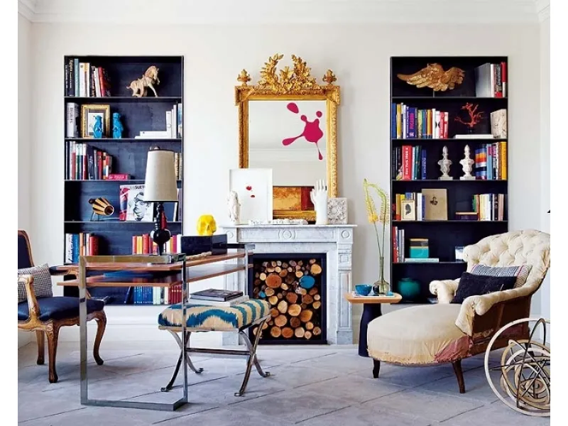 interno colorato di una casa a Madrid