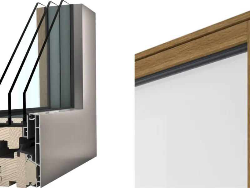 Finestra in legno-alluminio HF 520 di Internorm