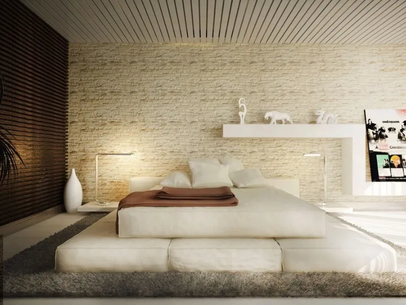 Case moderne interni: la camera da letto