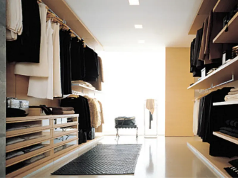 Cabina armadio color beige